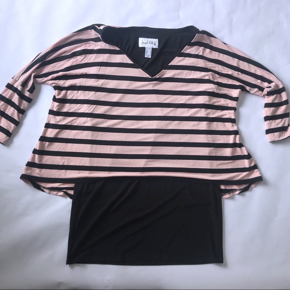 Joseph Ribkoff - Striped Top - 8 - Picture 3 of 4